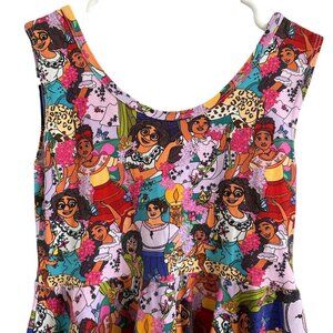Wild Rich Kids twirl Dress girls size 11/12 Encanto Disney print sleeveless